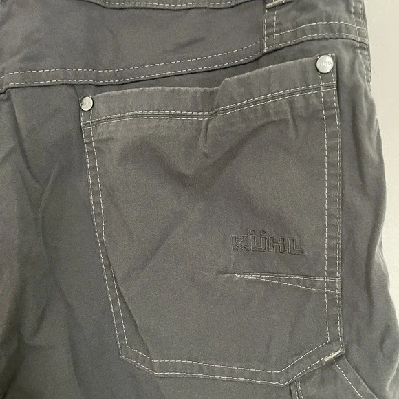 Kuhl Shorts Mens 35 Gray Hiking Trekking Outdoor Lightweight Cargo Gorpcore - Picture 15 of 16